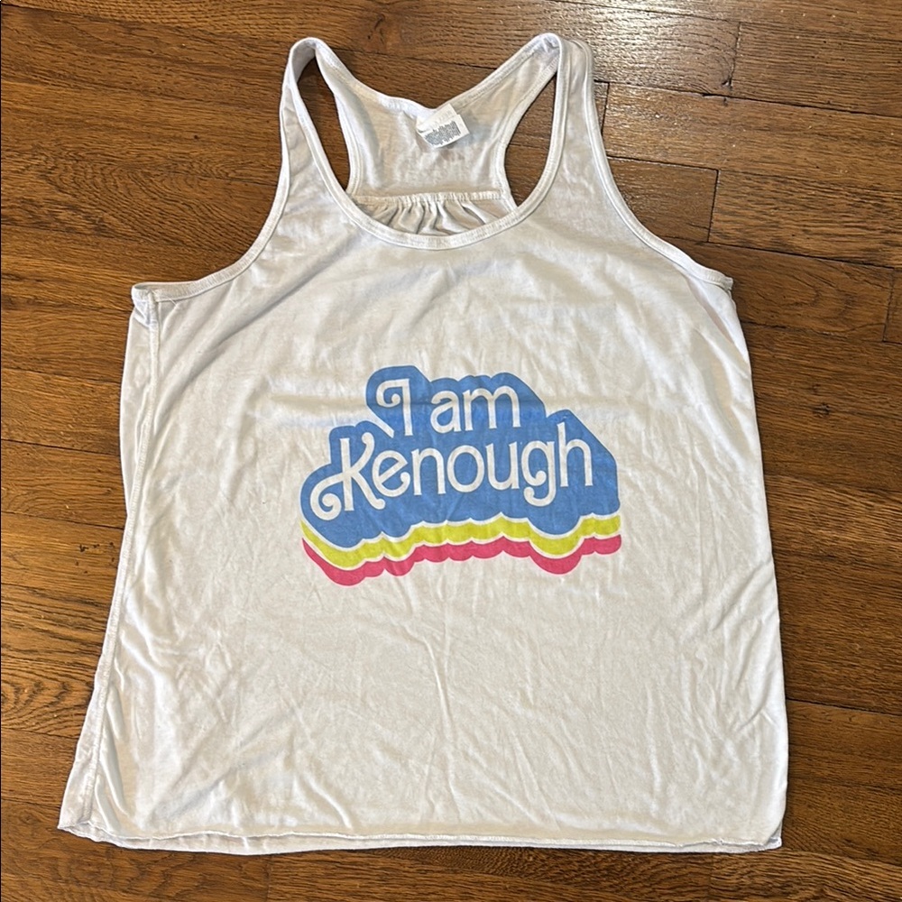 Barbie I AM KENOUGH Women’s Racerback Tank Top, Great Condition! Size X-Large